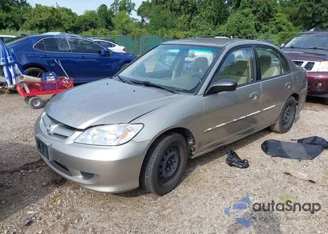 2004 Honda Civic Lx из США, поврежденный, VIN 1HGES16544L011338